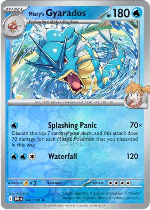 Misty's Gyarados [Reverse Holo]